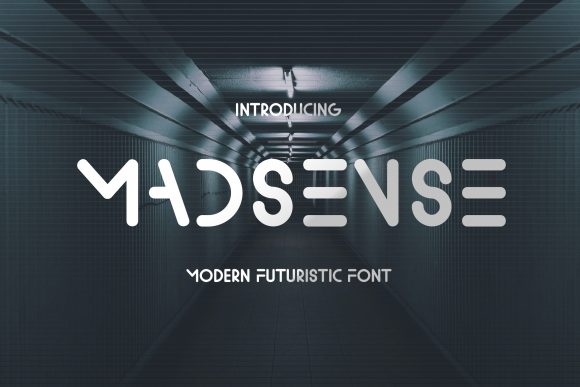 Madsense: A Display Font for Modern and Futuristic Designs