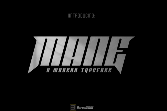 Mane: A Display Font for High-Energy Visuals