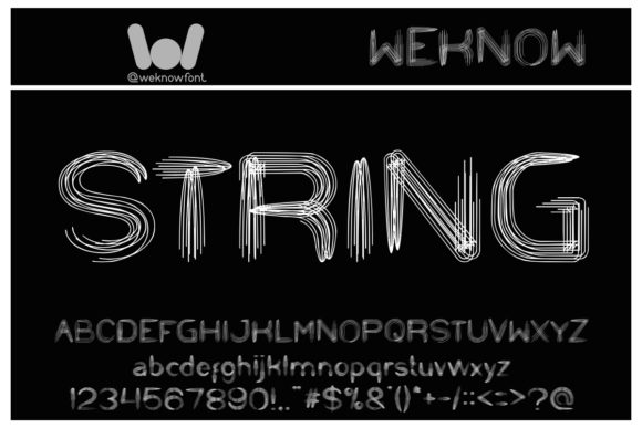 String and Wire: A Display Font with Creative Character