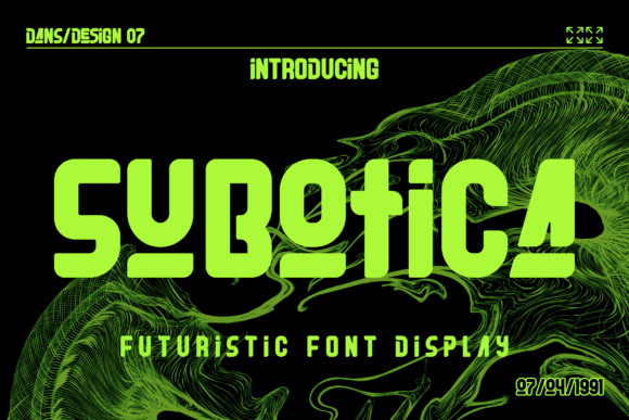 Subotica: A Y2K Display Font for Modern Design