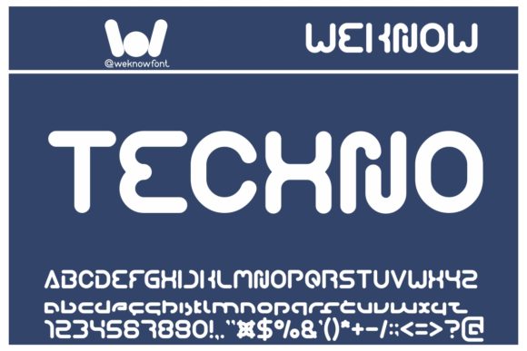 Techno: A Futuristic Display Font for Bold Visuals