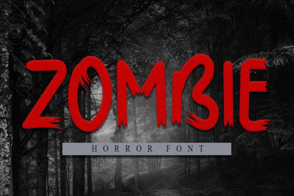 Zombie: A Brushed Display Font for Bold Halloween Designs